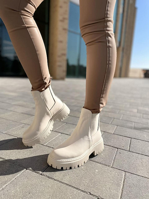 Черевики жіночі GREMMY бежеві натуральна шкіра висота 13 см (604/1) Коломыя - изображение 10