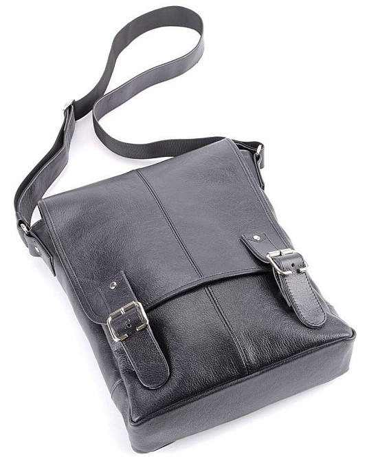 Сумка з натуральної шкіри Чорна (SHVIGEL) Київ - фото 3