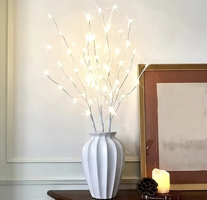 Світлодіодні гілочки LED на батарейках 3 шт Смела - изображение 5