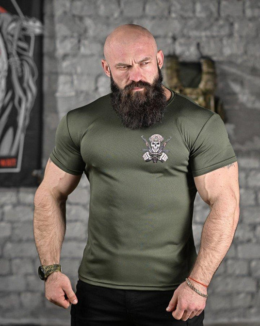 Тактична вологовідводна футболка водія олива ДЛ6480 Одеса - фото 2