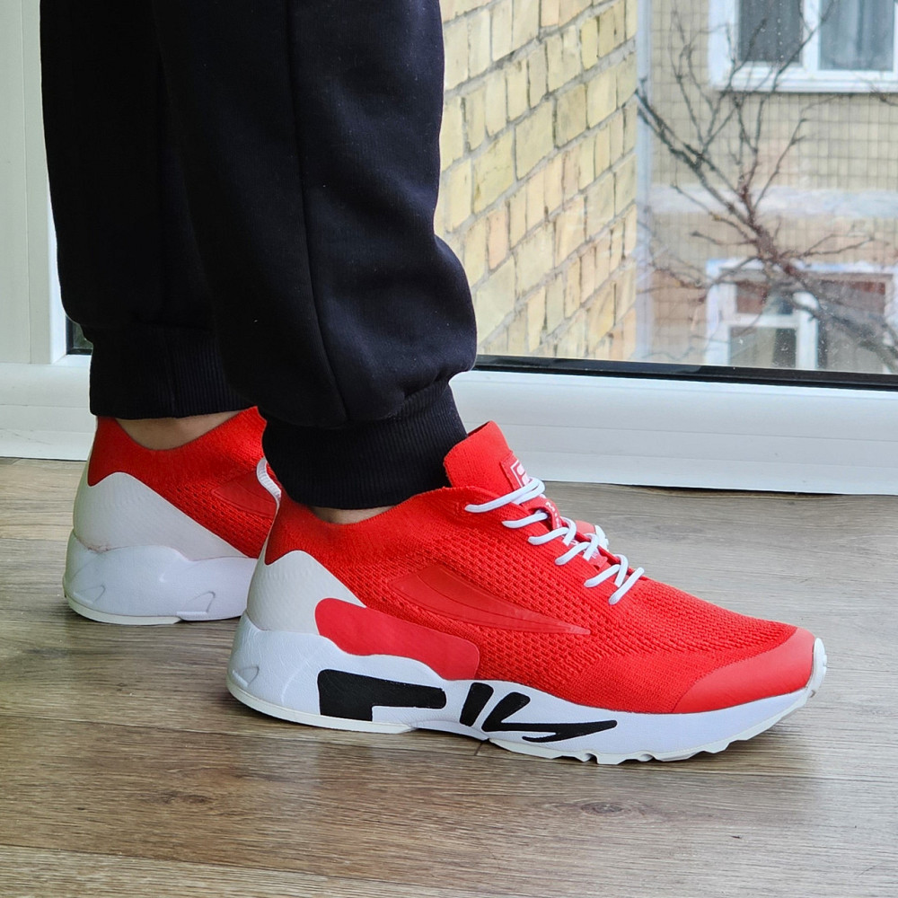 Кроссовки FILA Красные Мужские Фила Тканевые Летние для Бега (размеры: 41,42,43) Днепр - изображение 7