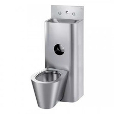 Раковина  Delabie Kompact TC moduł z miską WC wiszącą stal nierdzewna satynowa 166500 Киев - изображение 1