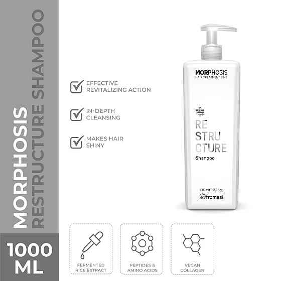 Реструктуризуючий шампунь Morphosis Restructure Framesi 1000 мл Київ