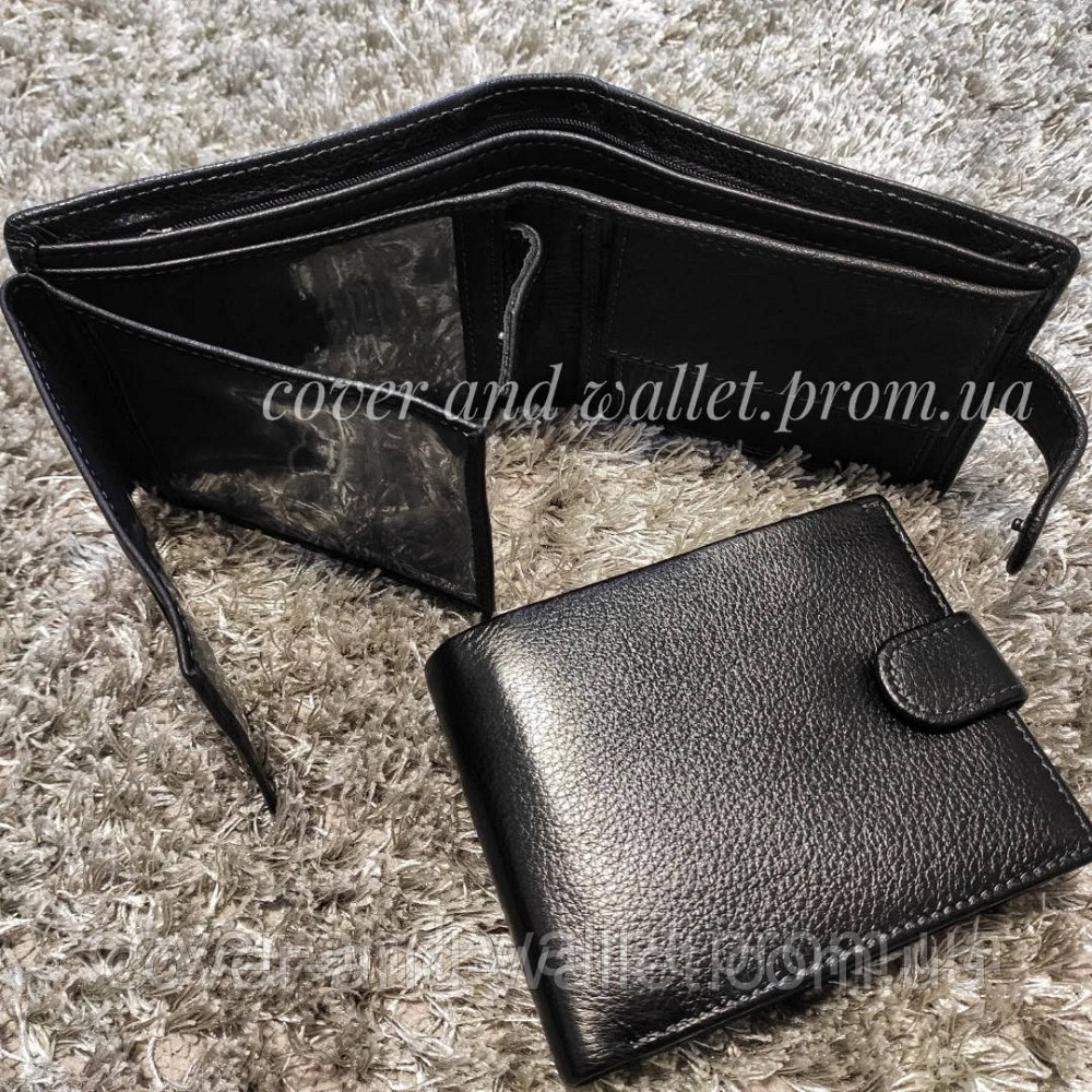 Солідний чоловічий гаманець для грошей і документів з натуральної шкіри MD 538 Київ - фото 1