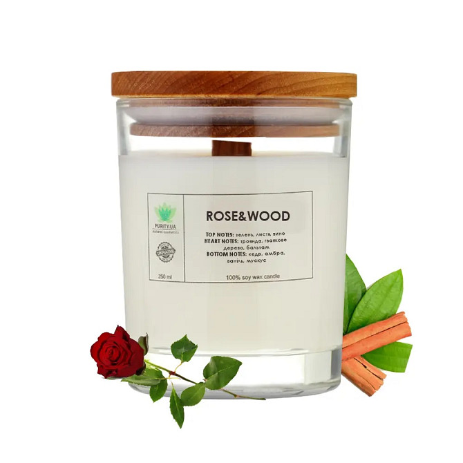 Аромасвічка Rose&Wood L PURITY 150 г Київ - фото 1