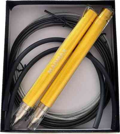 Скакалка швидкісна на підшипниках алюмінієва MadMax MFA-286 Speed jump rope Yellow Кам'янське