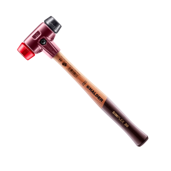 Молоток Halder Simplex 3026 насадки із чорної гуми і червоного пластику Одеса