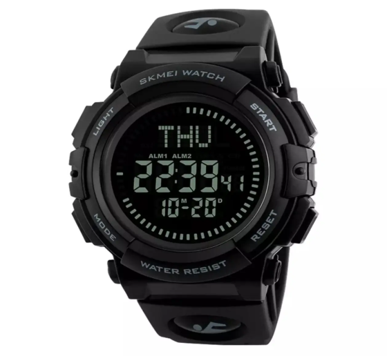 Годинник чоловічий спортивний з компасом Skmei 1290 (Чорний) Київ