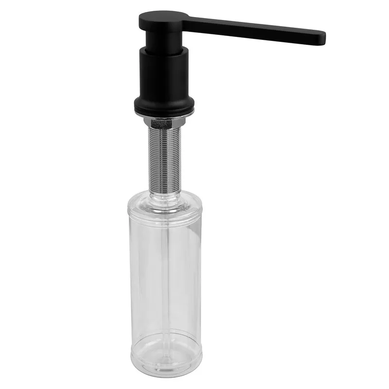 Дозатор для мийного засобу врізний Koer SDB-03-05 300 мл (колір чорний) (KR5633) Київ - фото 1