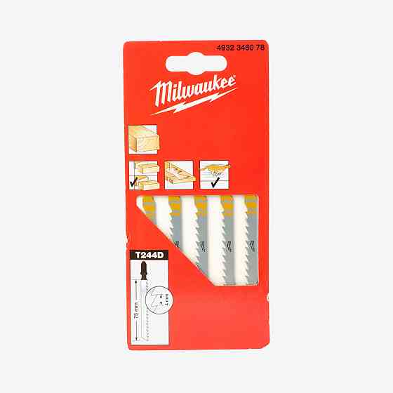 Полотна для лобзика T244D MILWAUKEE, 75/4,0мм, (5шт) Одесса