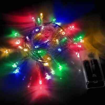 Гирлянда YES! Fun Нить 41 LED Разноцветная 2.8 м Статичная На батарейках (975053) Винница