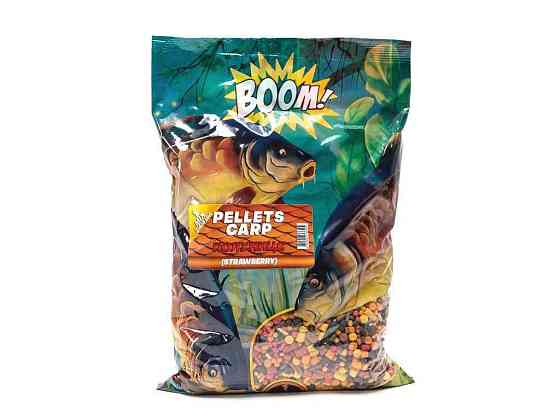 Принада в гранулах Pellets Полуниця 4-22мм 1кг Спод Мікс ТМ BOOM Київ