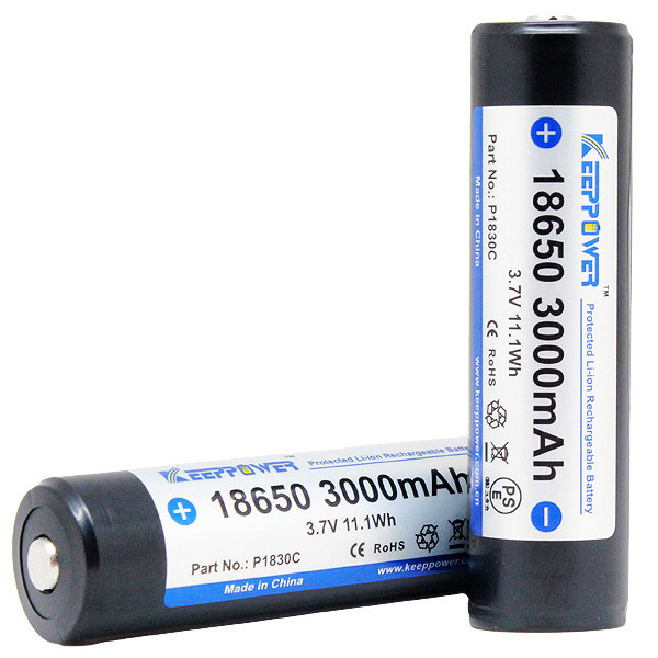 Аккумулятор Li-ion 18650 Keeppower (Samsung) 3000mAh (P1830C) с защитой Винница - изображение 3