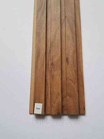 Стеновая реечная панель МДФ 117х12х2800 мм Пекан СП12117-21 Киев
