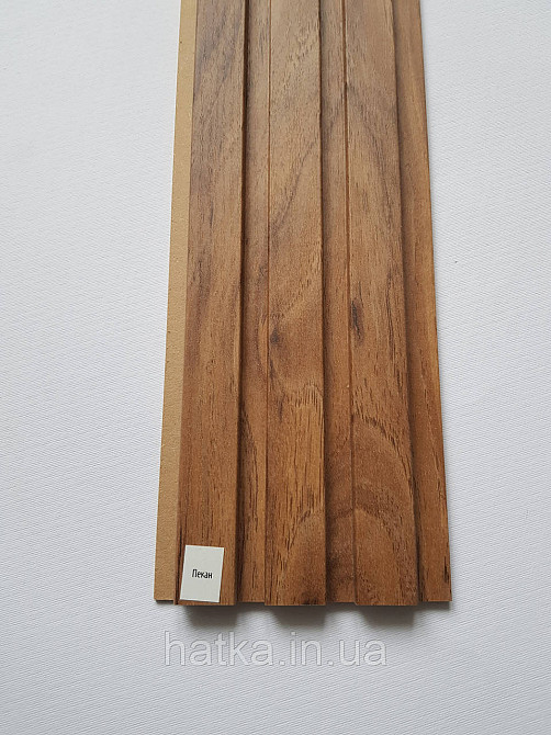 Стеновая реечная панель МДФ 117х12х2800 мм Пекан СП12117-21 Киев - изображение 4