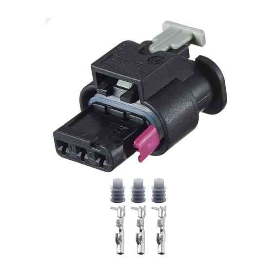 Разъем коннектор 3-кон., Катушка Зажигания, Дат, Парковки, 1-1718644-1, 1718653-1, 4F0973703, Audi, BMW, Bugatti, Ford 40493 Киев