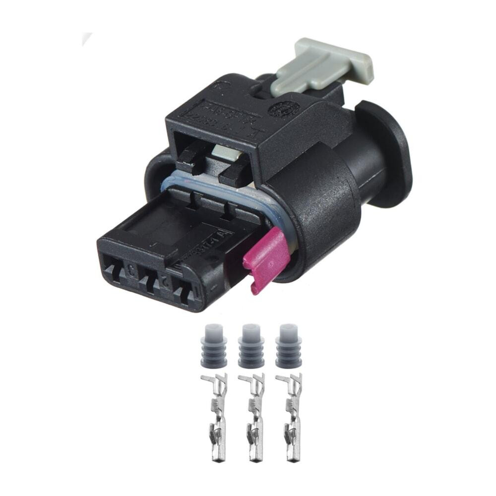 Роз'єм конектор 3-кон., Катушка Зажигания, Дат, Парковки, 1-1718644-1, 1718653-1, 4F0973703, Audi, BMW, Bugatti, Ford 40493 Київ - фото 1