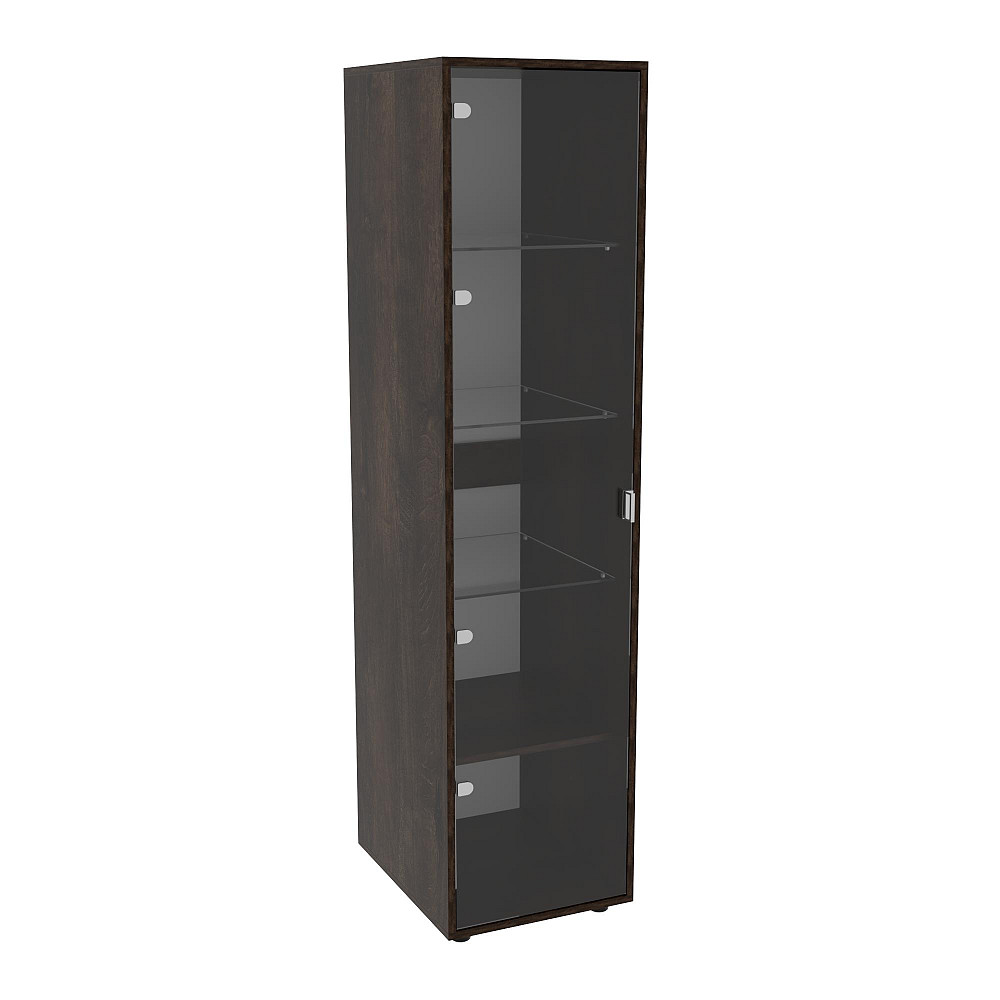 Пенал зі склом Hugo H-4, Дуб Конкордія, 420/520/1700 Львів - фото 1