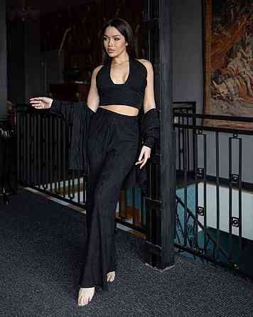 Летний женский костюм вискоза Черный M Харьков