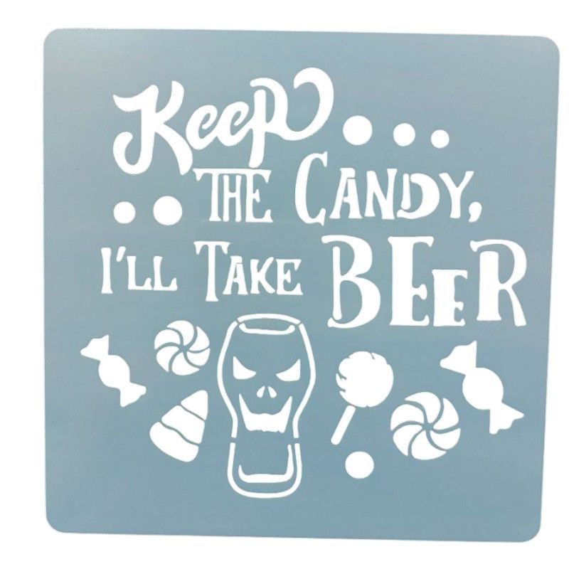 Трафарет к Хэллоуину 15 на 15 см серый Киев - изображение 3