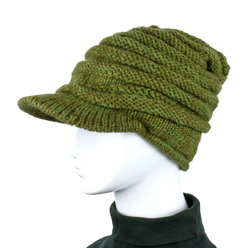 Шапка з козирком вовна Київ - фото 1