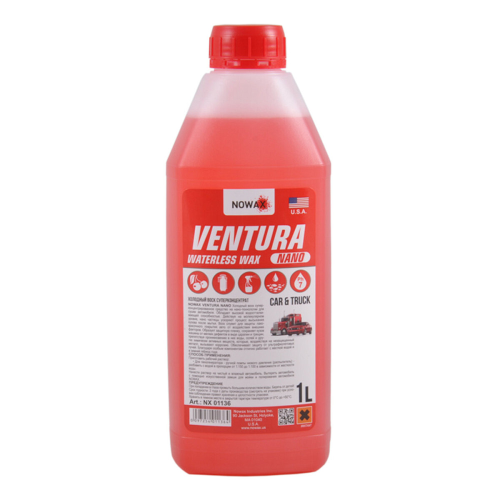 Віск холодний Nowax Ventura Nano Waterless Wax суперконцентрат, 1л Киев - изображение 1