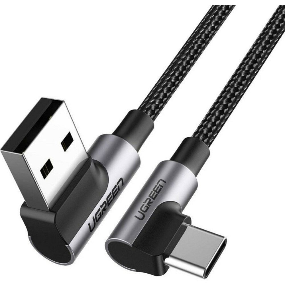 Кабель UGREEN US284 Right Angle USB-A to USB-C Cable 3m (Space Gray) (UGR-70255) Киев - изображение 2