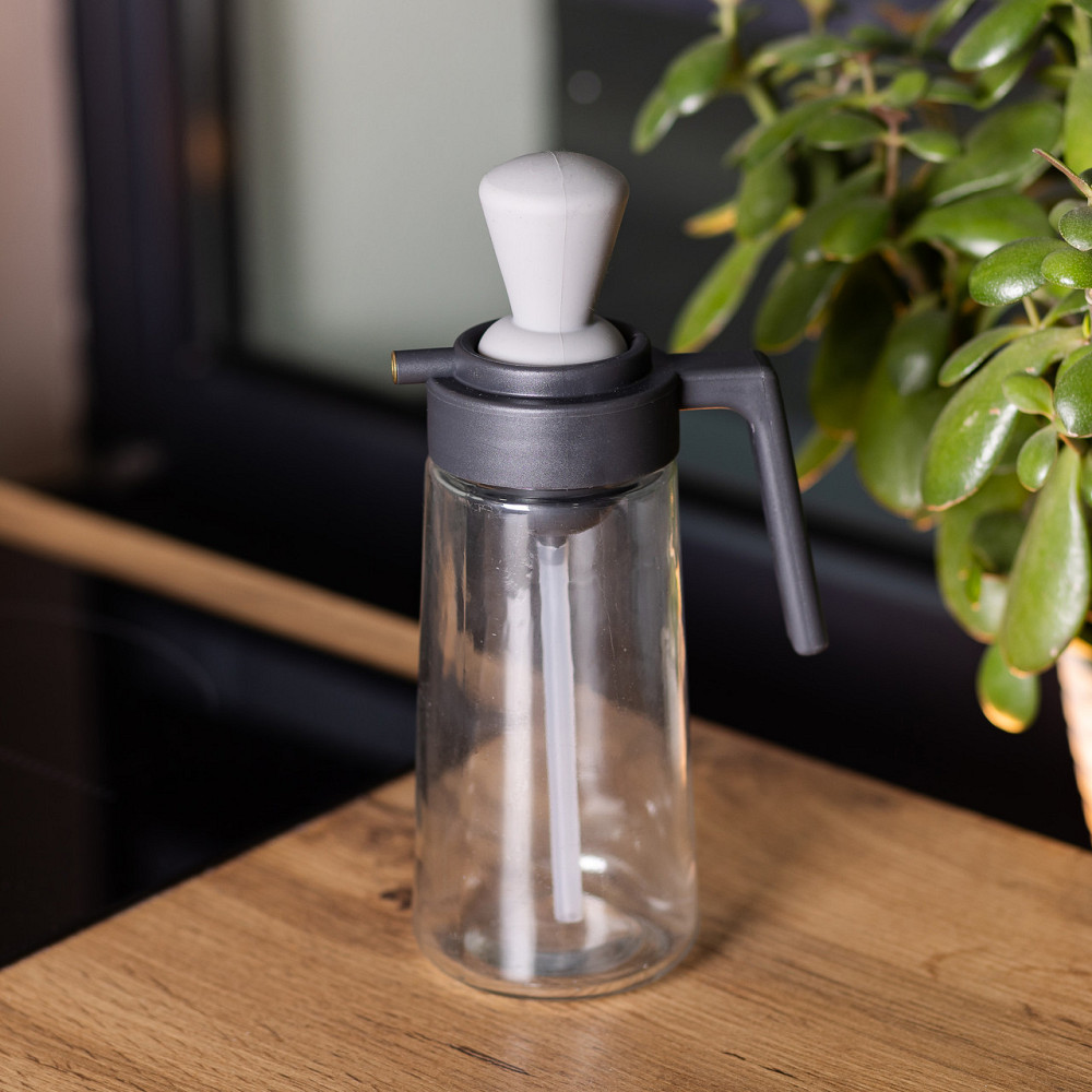 Yiwu Пляшка для олії з дозатором 550 мл скляна пляшка для оливкової та соняшникової олії HP-135 Киев - изображение 5