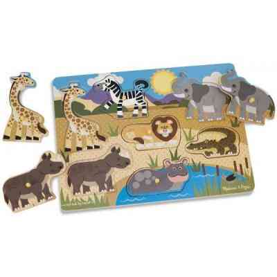 Развивающая игрушка Melissa&Doug рамка-вкладыш Сафари (MD19054) Винница