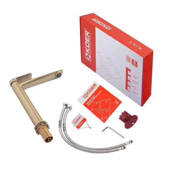 Високий змішувач для умивальника Koer KB-11028-12 (KR5295) Харків