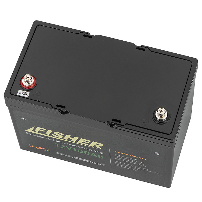 Аккумулятор Fisher LiFePO4 12.8V 100Ah Днепр - изображение 3