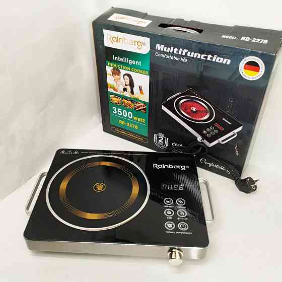 Плита бытовая переносная Rainberg RB-2278 3200Вт, Комфорка электрическая, Плита напольная мощная EN-55 Львов