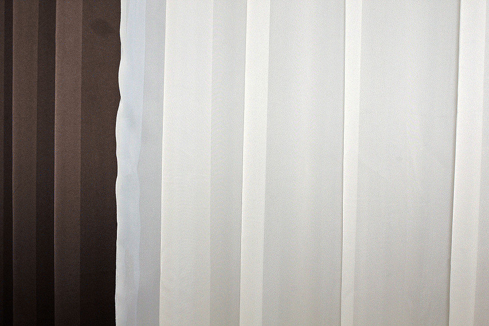 Комплект з шифону, декоративна гардина колір венге з молочним 002дк (н123-н105) Київ - фото 5