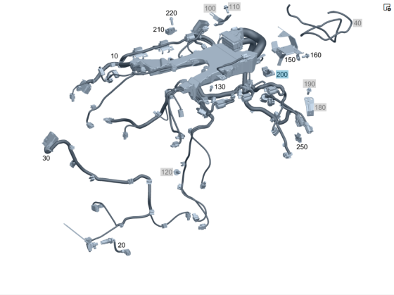 Mercedes-Benz  A2761590625 Ліва кліпса кабельного каналу C-Class Cabrio A205 C-Class Estate S205 C-Class Coupe С205 C-Class W205 GLC X253 GLC Coupe C2 Одеса