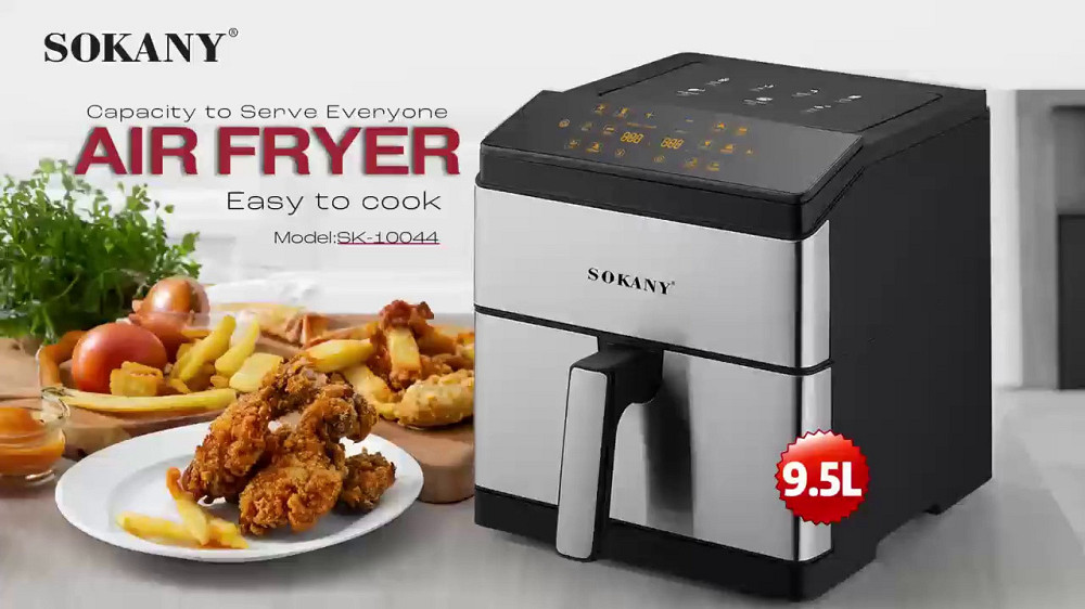 Аэрофритюрница SK-10044 с таймером 60 мин, температурой 80–200°C, защитой от перегрева и легкой очисткой Одесса - изображение 4