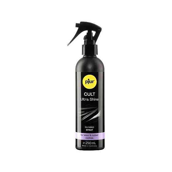 Спрей для ухода за одеждой из резины и латекса pjur Cult Ultra Shine 250 мл, придает блеск Sex Aura Киев