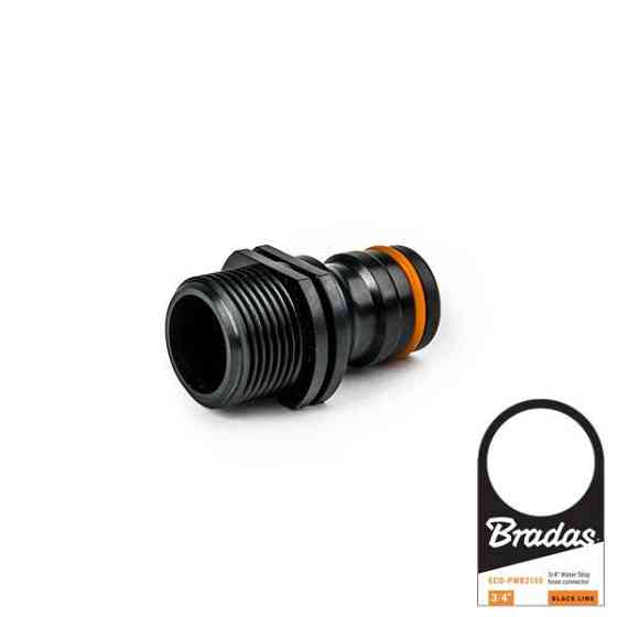 Адаптер із зовнішньою різьбою 3/4", POWER JET, BLACK LINE, з ярликом, ECO-PWB2186 Київ