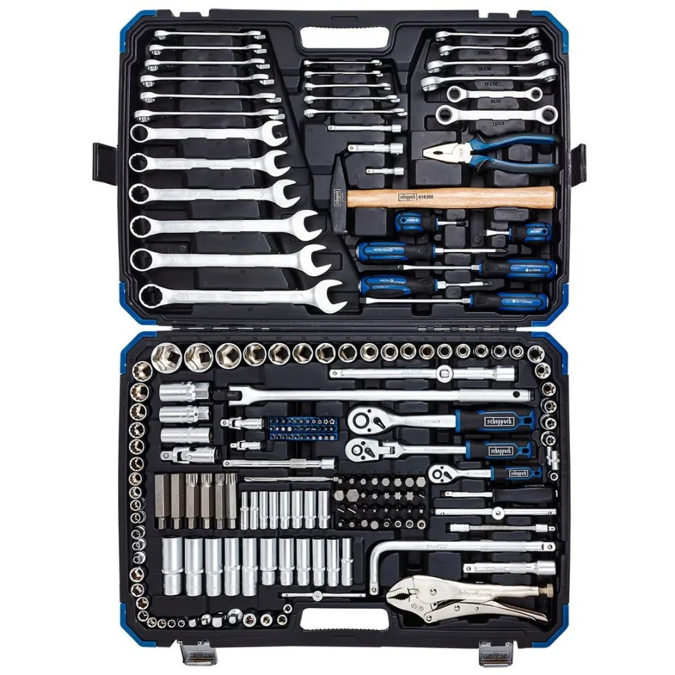 Набір інструментів 202 предмета 1/2", 3/8", 1/4" SCHEPPACH SCH-42022-5 Одеса - фото 1