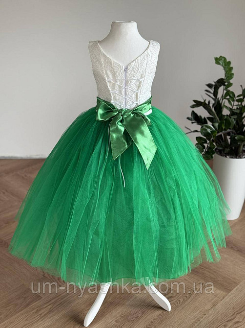 Святкова зелена сукня дитяча Лілія на 4-6 років Кривий Ріг - фото 2