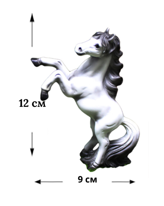 Фигурка Лошадь из полистоуна. Символ 2026 года Білий Одесса - изображение 2