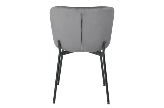 Стілець COLBY VELVET чорний каркас/сірий BL.14 Київ