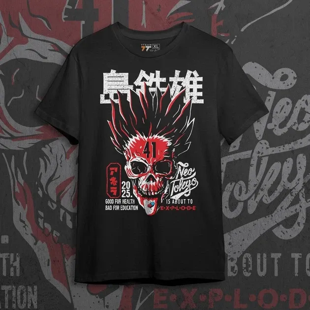 Футболка чоловіча з  принтом Акіра Dead Red Розмір 48 Anime1016 Дніпро - фото 1