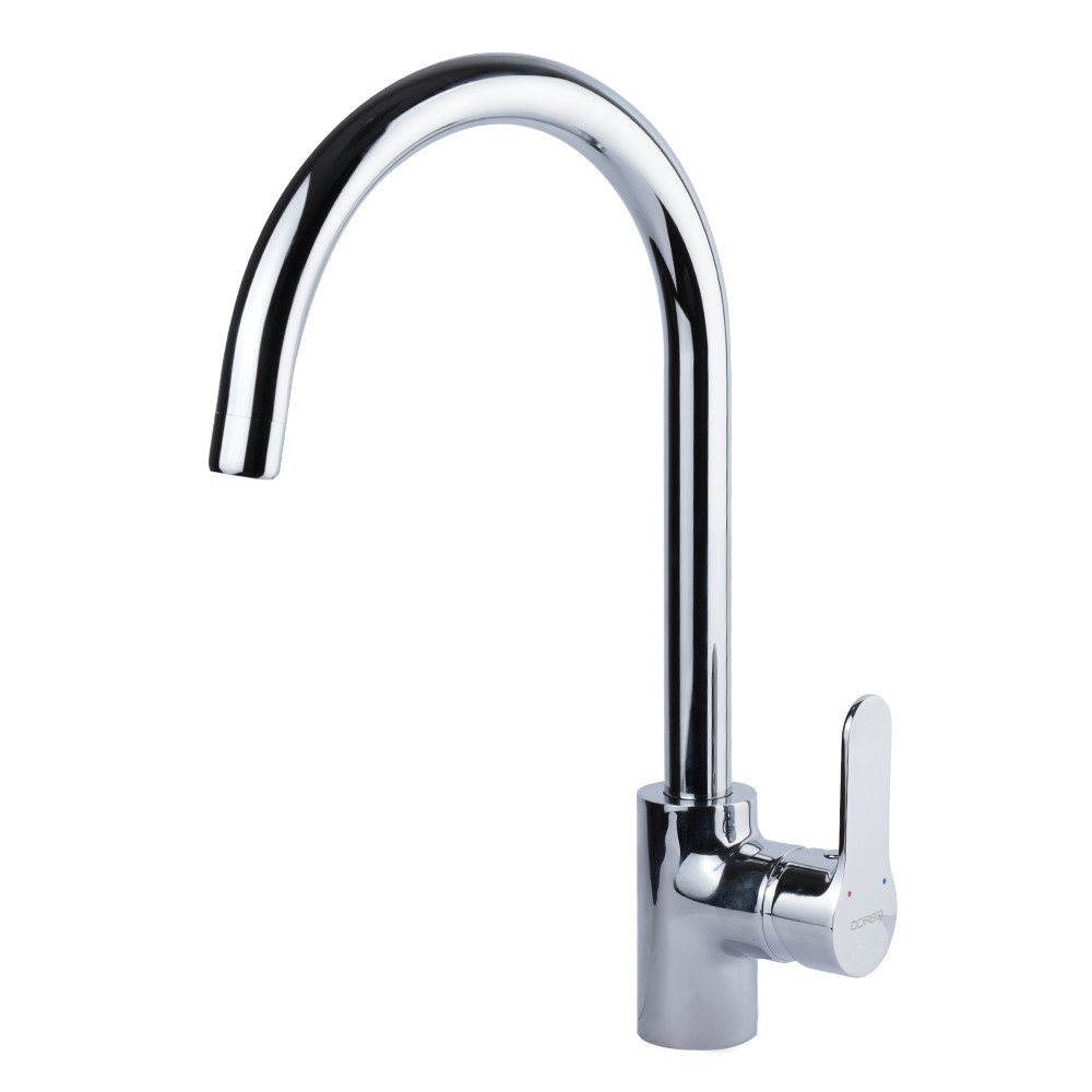 Змішувач RIVA Ø35 для кухні J-злив на гайці CORSO DE-4B139C (9629100) Київ - фото 1
