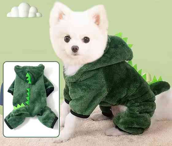 Одяг для домашніх тварин Динозавр L зелений Київ