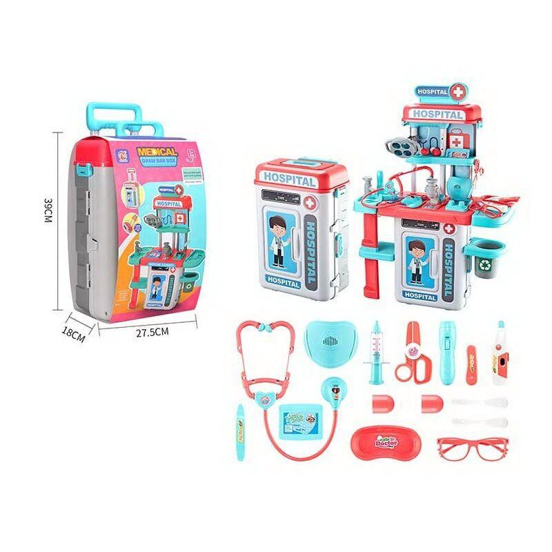 Набір ігровий медичні інструменти звук підсвічування столик помповий умивальник (RX 690 A) Чернігів - фото 1