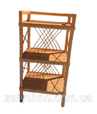 Полка плетеная из  лозы трех-ярусная Киев - изображение 2