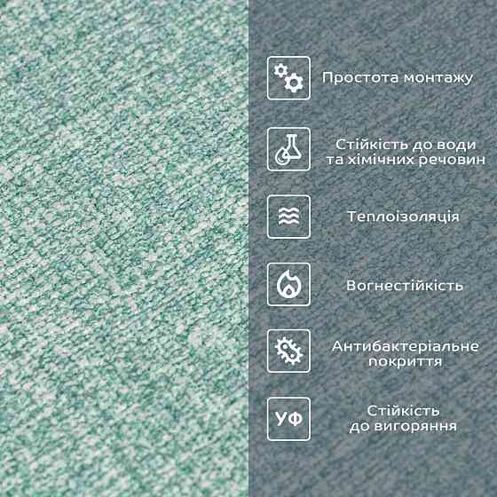 Самоклеючі шпалери 2800х500х1,5мм Зелений з білим YM-11 (D) SW-00002019 Київ