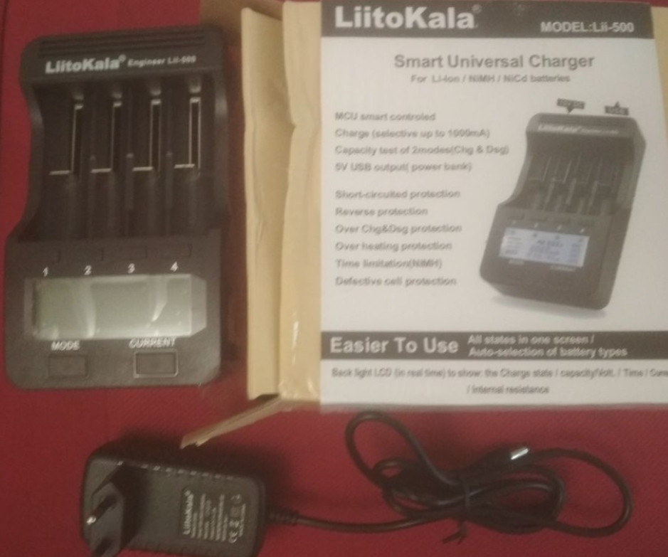 Зарядний пристрій Liitokala Lii-500 з мережевим блоком. Киев - изображение 3