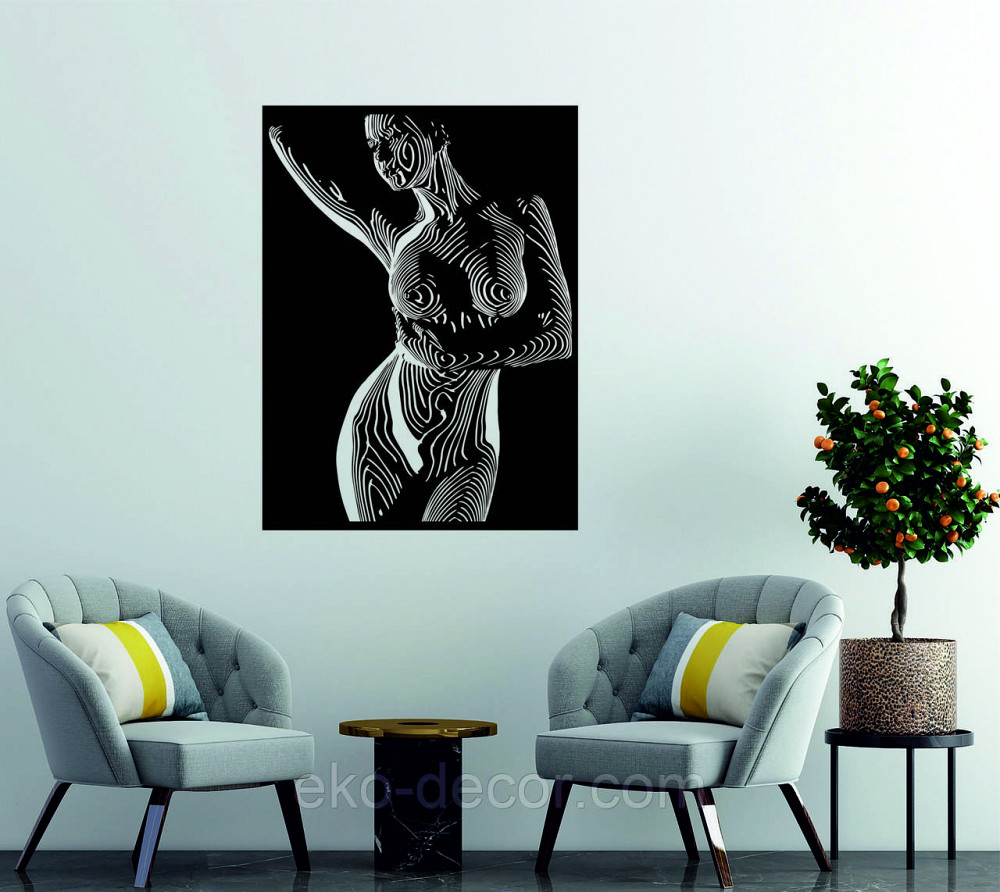 Декоративное настенное Панно «Женское тело», Декор на стену Киев - изображение 1