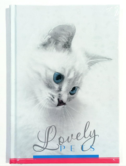 Блокнот А5/96 арк. "Аркуш""Біла киця" Prestige # офсет, тверда обкл.+ УФлак, тисн., 1В2758, шт Київ - фото 1